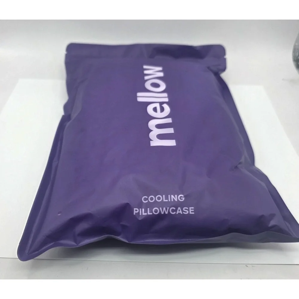 Mellow Cooling Pillowcases Size KING 2-Pack White Hypoallergenic Silky-Soft NEW